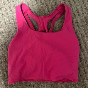 Sonic pink lululemon cropped tank top size 2